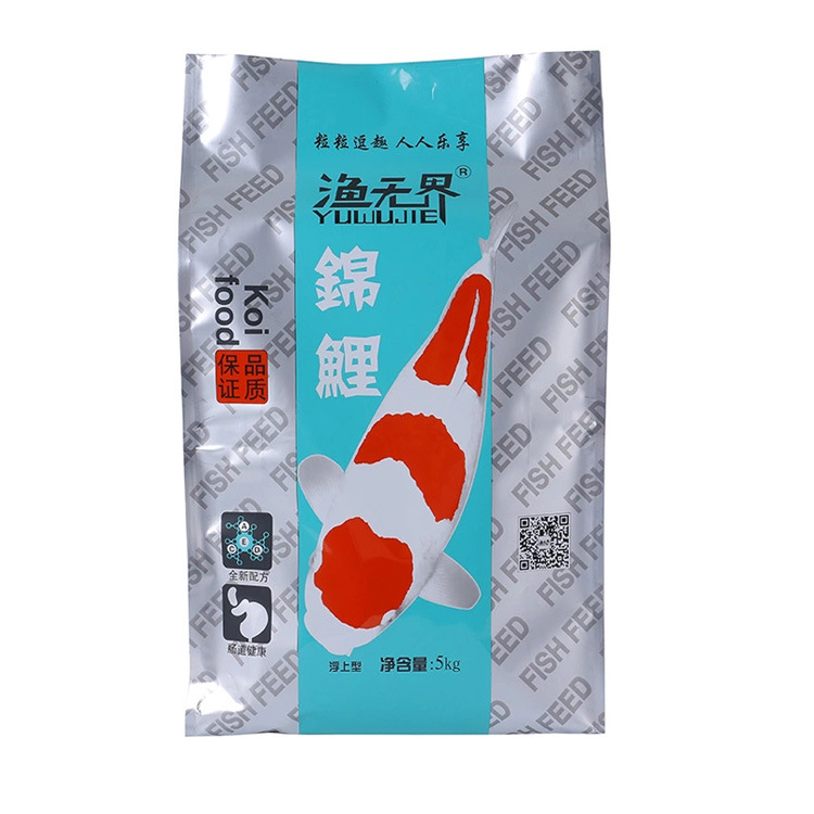 海鲜饲料食品包装袋纯铝箔自立袋八边封鱼饵饲料自封袋自制