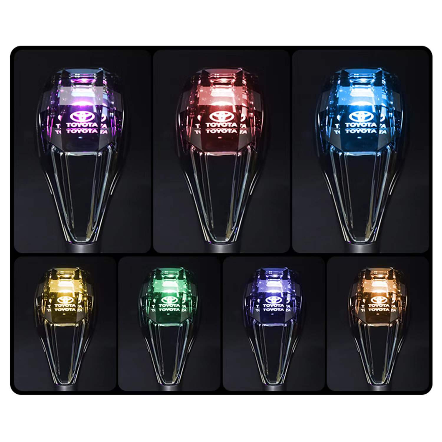 Adecuado para Carola rely Camry cabeza de cambio modificado LED luminoso cabeza de cambio automático palanca de cambio image 4