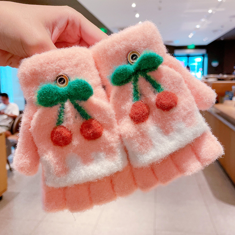 131& red cherry white wavy pink [6-12 years old]