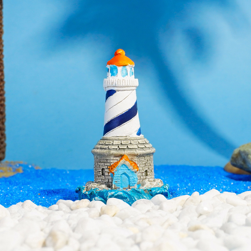 Faro Decorativo para Acuario y Micropaisaje de Resina Decorativo para Acuario y Pecera