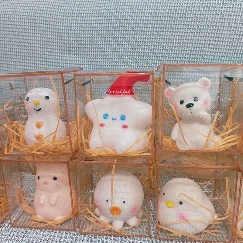 선물 상자 65세트 + 라피아 + 대형 야간 조명