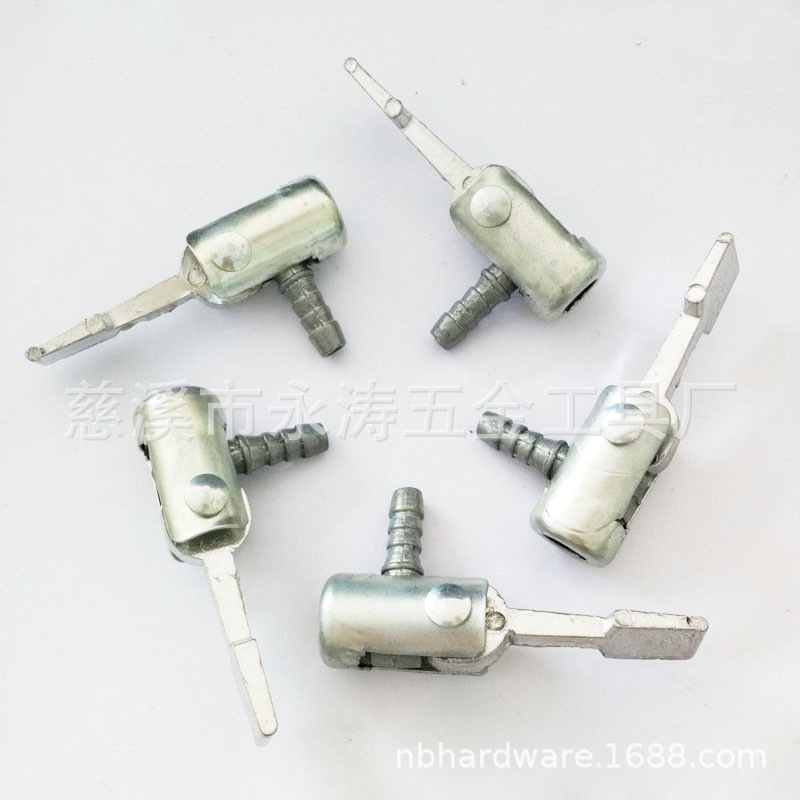 厂家供应各类 打气筒配件 铝合金打气嘴 金属气泵配件 量大价优