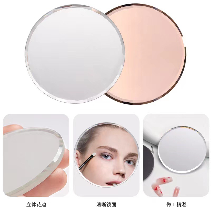 Nueva paleta de cristal de manicuras espejo productos terminados manicuras tablero de visualización pintado manicuras espejo de maquillaje