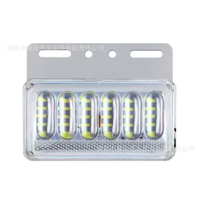 Width indicator light, 24v truck side light 12V - 12v-white-6d-side-light