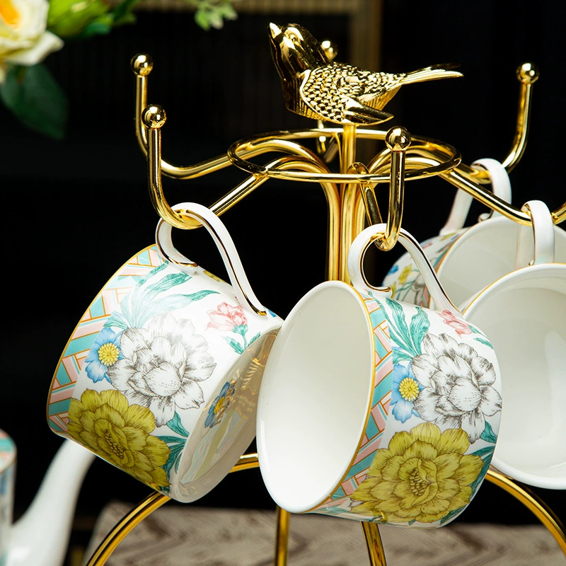 Высококачественный набор кофе для коммерческого использования, дневной чай для гостиной, керамическая чашка для чая