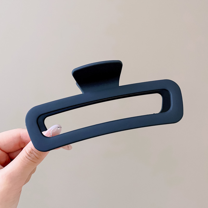 Accesorios para el cabello de pinza de tiburón de acrílico grande de Corea, clip de agarre para el cabello de disco simple, tocado de horquilla de cabeza femenina al por mayor