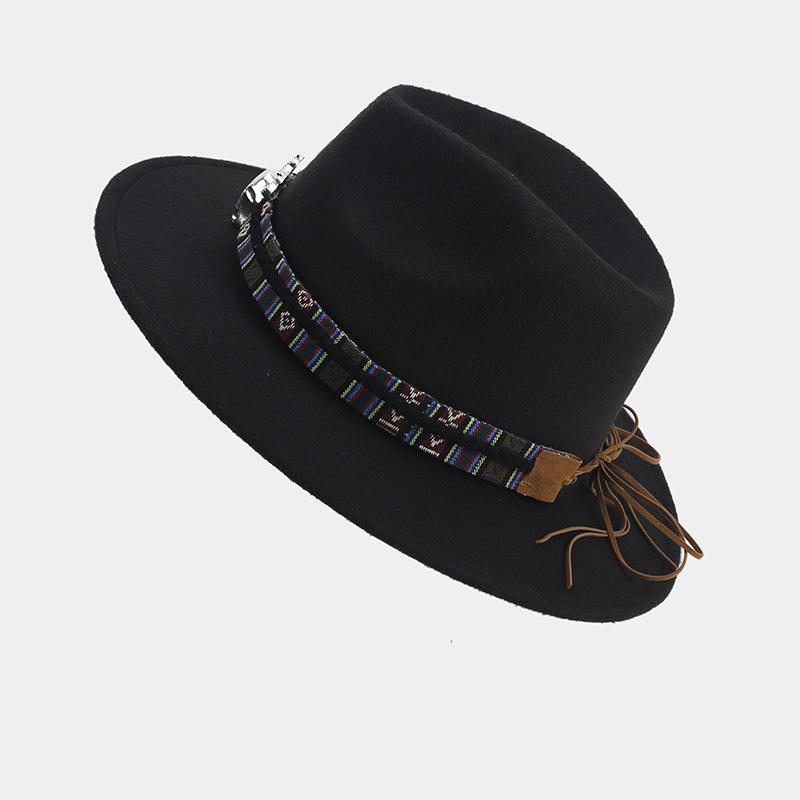 Women's Elegant Basic Solid Color Big Eaves Fedora Hat display picture 1