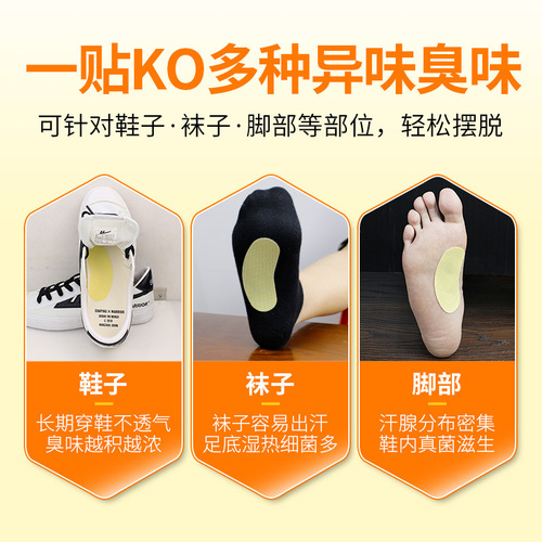 Shoe deodorizing patch, anti-odor and fragrance-retaining shoe deodorizing patch, deodorizing and odor-absorbing insole for basketball shoes, deodorizing shoe hot patch