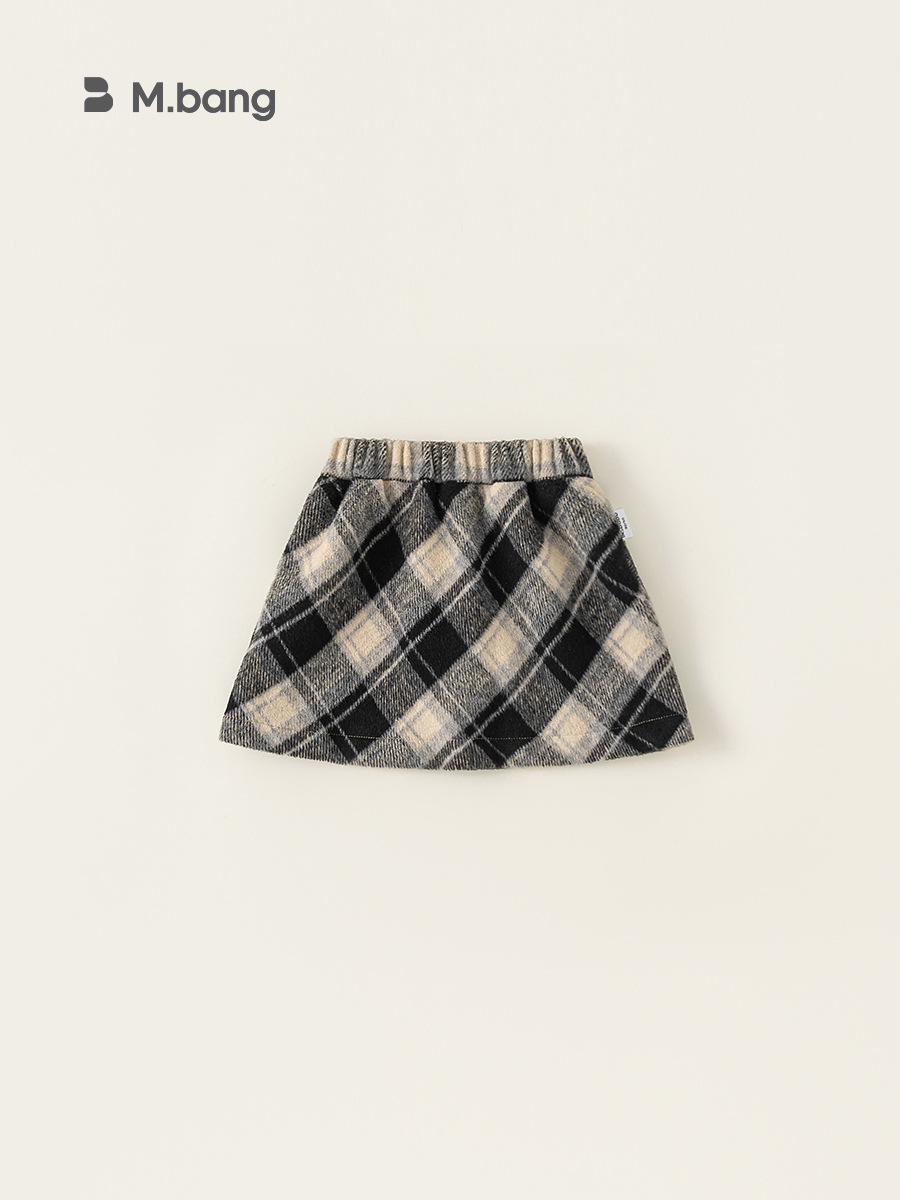 Yoobao ropa infantil de niñas media falda bebé de otoño multifacé retrogrado falda corta para niños A falda de niñas