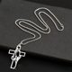 Hot Selling Temu Men and Women Stainless Steel Necklace Pendant Prayer Faith Gift Gift Fashion