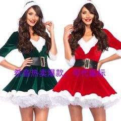 在庫あり クリスマス衣装 外貿向け 大人女性用 写真撮影衣装 パフォーマンス衣装 クイーンドレス