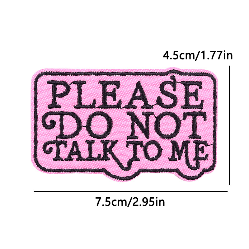 7g Weight Clothing Sticker Patches Classification 1 Piece Quantity Embroidery thread Material Letter Pattern Cute, Classic Style Style 1 Piece Cute Classic Style Letter Embroidery Thread Clothing Sticker Patches 6