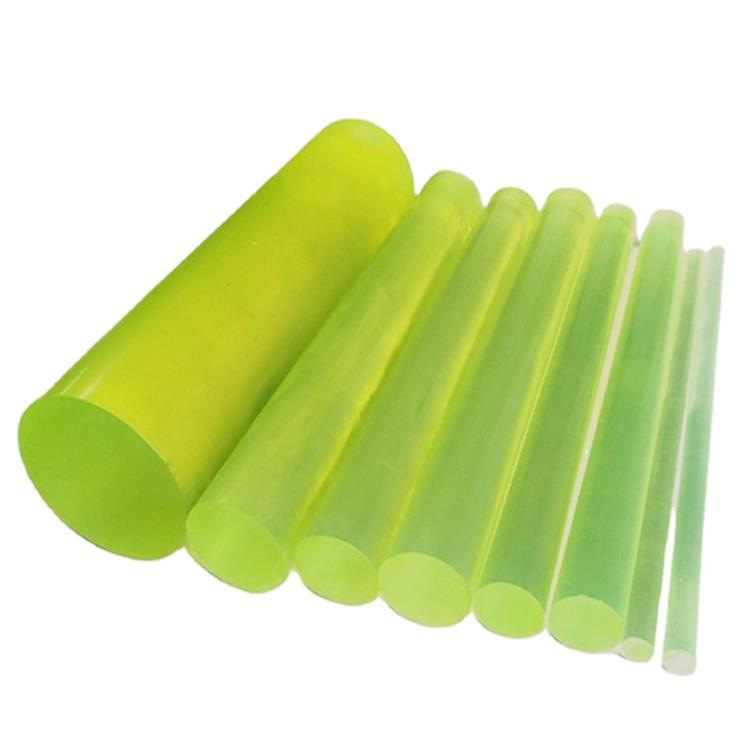 聚氨酯棒 黄色牛筋实心弹性棒半透明优力胶 pu减震胶柱弹性牛筋棒