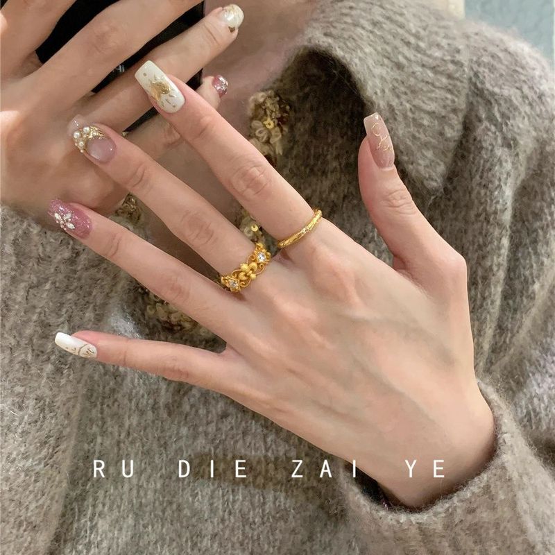 ヴィンテージ中古アイリスの花の霊蛇の指輪|undefined