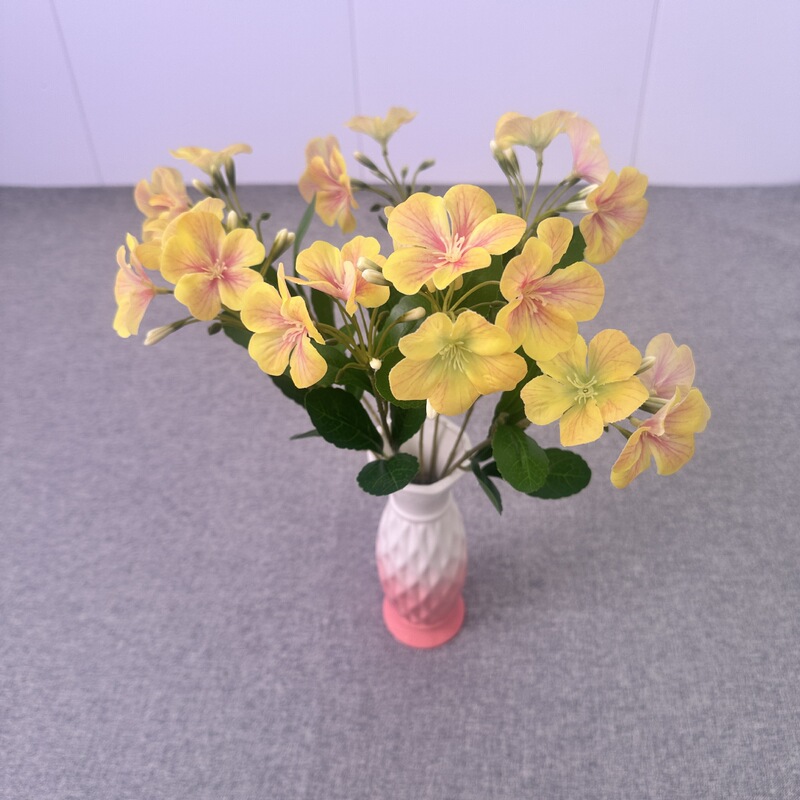 仿真花把束胶片海棠花3D打印家居装饰婚礼庆典摄影道具小清新把花|undefined