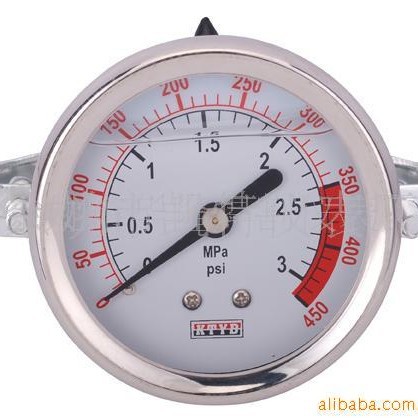 水处理设备配件 型号y40y50Y60y100耐震压力表充油压力表