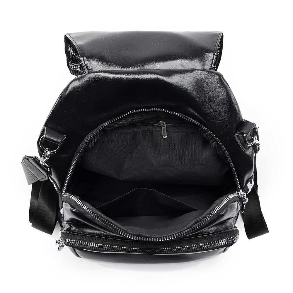 Nueva mochila de moda casual, mochila de mujer de color sólido de todo fósforo, bolso de viaje de viaje de gran capacidad al por mayor