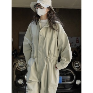 Lufu principios de otoño nuevo estilo japonés estilo de montaña al aire libre perfil herramientas Mono suelta pantalones casuales cómodos para las mujeres