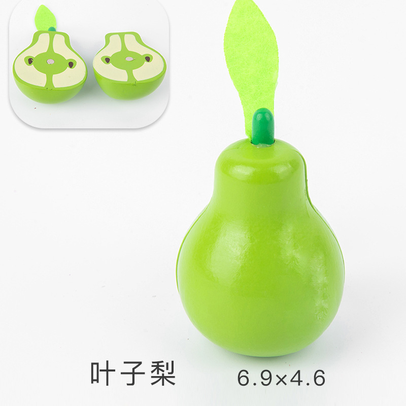 Los niños juegan casa cocina juguetes madera magnética verduras y frutas cortar madera frutas y verduras a granel traje al por mayor