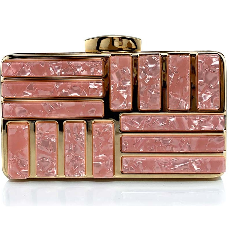 Pochette da sera in acrilico borsa a mano e tracolla elegante_voghion.com