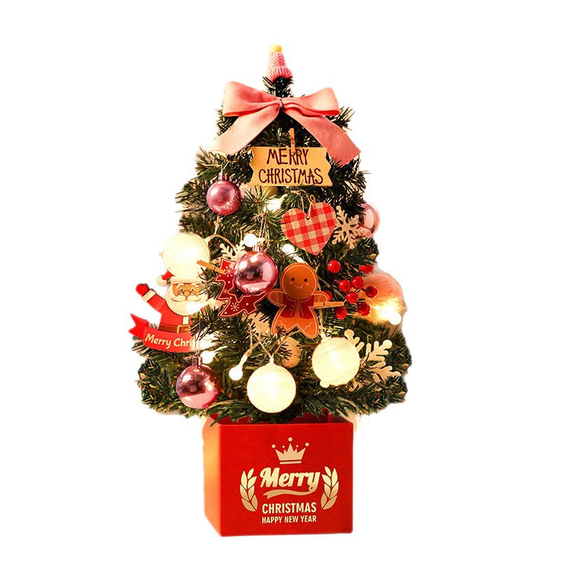 Mini árbol de Navidad árbol de Navidad paquete de árbol de Navidad pequeño cifrado artificial nuevo decoración de escritorio