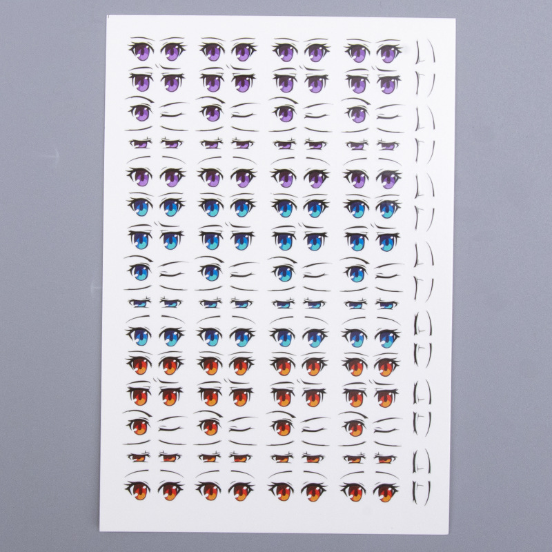 Pegatina de arcilla ultraligera GSC ojo agua arcilla suave arcilla muñeca arcilla hecha a mano DIY expresión facial características de la etiqueta