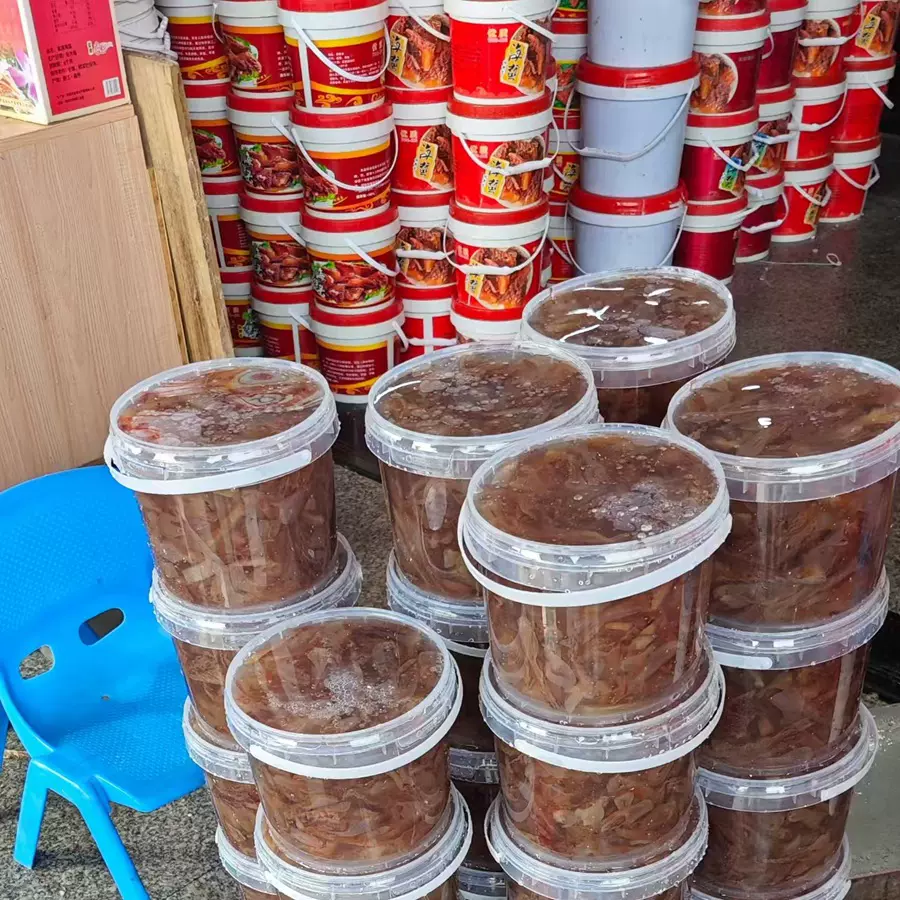 3升L海蜇桶食品级塑料桶透明打包热汤密封外卖圆桶米酒龙虾小水桶