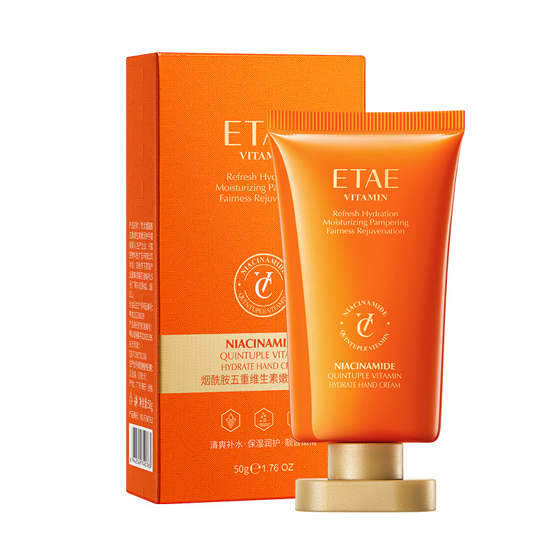 Crema de manos suave, hidratante, anti-agrietamiento y reparación de la piel, crema de manos suave, nicotinamida de vitaminas