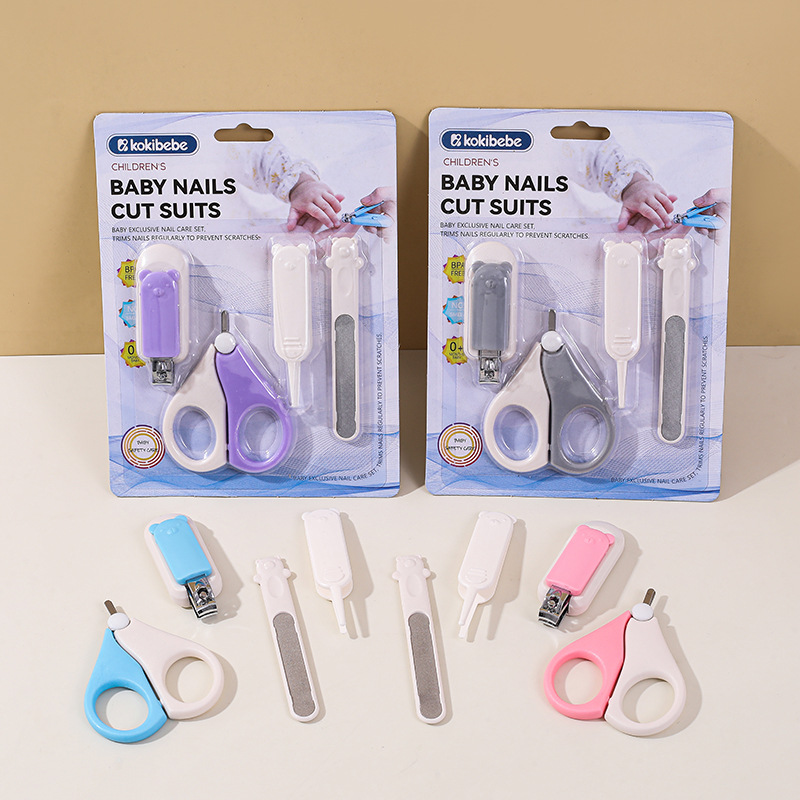 Set de Cortaúñas de Seguridad para Bebé de Plástico y Acero al Carbono image 3