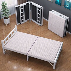 折り畳みベッドシングルベッド家庭用オフィス昼休みベッド経済型賃貸屋簡易ベッド携帯鉄床木製ベッド
