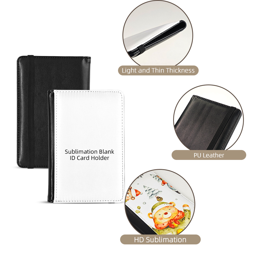 Nuevos productos transfronterizos tarjetas de cuero de transferencia térmica pu cuero multi-tarjeta bolsa de tarjetas unisex al por mayor