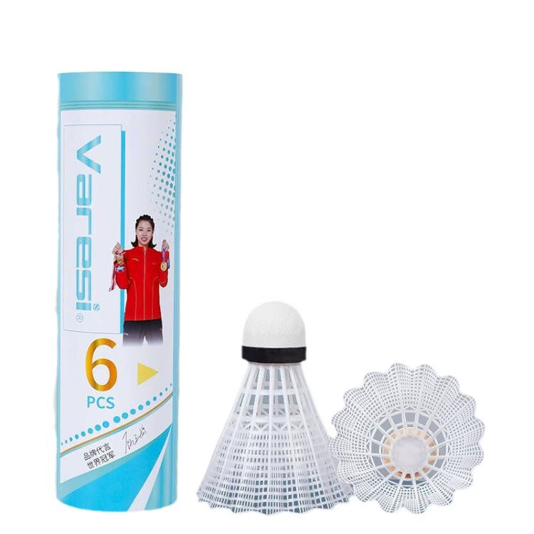 Weidong Nylon Ball Viagram 300 Playing Stable Plastic Badminton 6 Pack