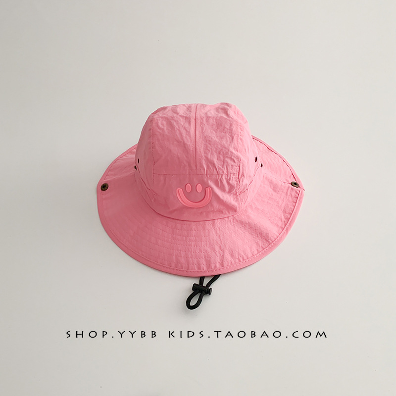 Sombreros para niños con dopamina coreana sonriente sombreros de verano secado rápido sombreros de sol para bebés de viajes de primavera para hombres y mujeres