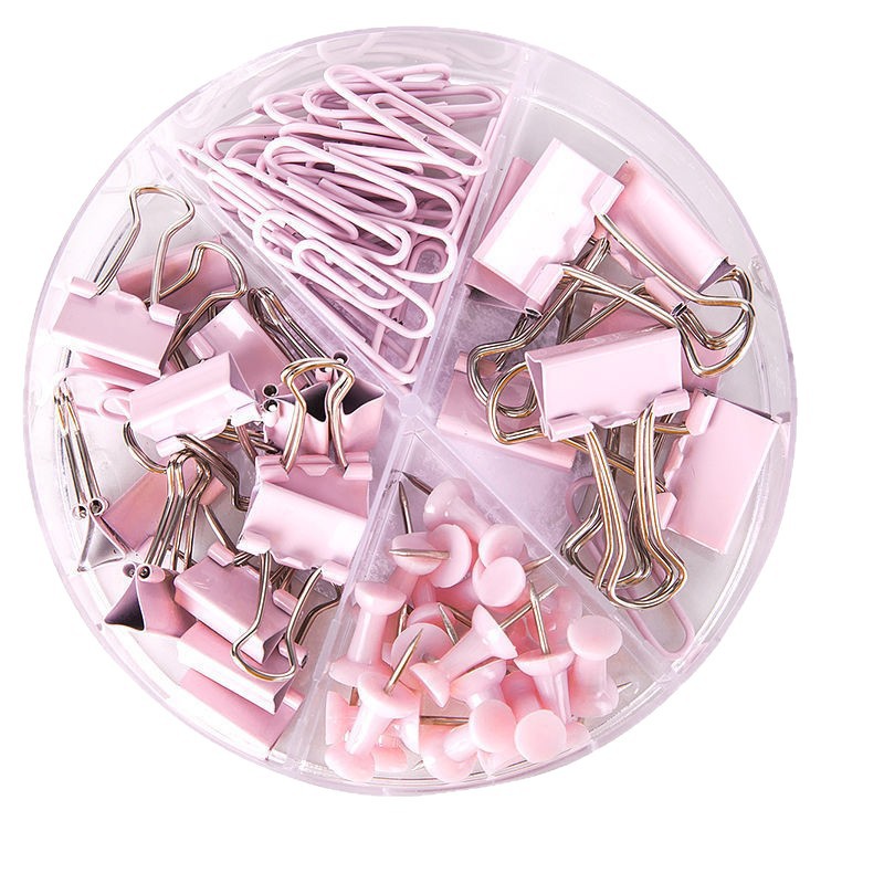 Clip de papel multifuncional creativo clip de cola larga clip de cola de milano en forma de I combinación traje de clip de archivo de aprendizaje de oficina