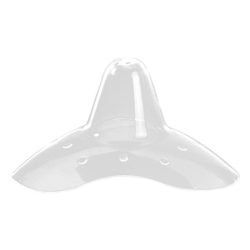 Nipple Protector, Full Silicone Nipple-Type Breast Protector, Auxiliary Breastfeeding, Anti-Biting, Triangular Ultra-Thin Breast Shield, Anti-Slip