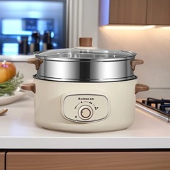 【厳選】多機能電気鍋小家庭用電気鍋学生寮電気炒め鍋煮麺一体電気煮鍋