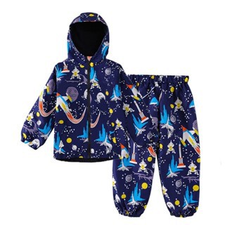 Children's Clothing Dinosaur Print Jacket Pants Boys and Girls Windproof and Rainproof Jacket 1-6 Years Old Suit Drop Shipping Children's Clothing Dinosaur Print Jacket Pants Boys and Girls Windproof and Rainproof Jacket 1-6 Years Old Suit Drop Shipping