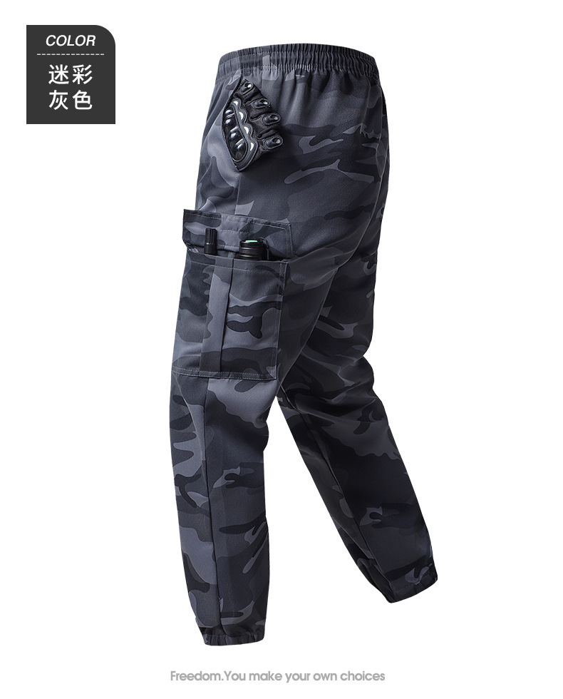 Pantalones de Trabajo de Camuflaje para Hombre de Poliéster Resistente al Desgaste para Ocio
