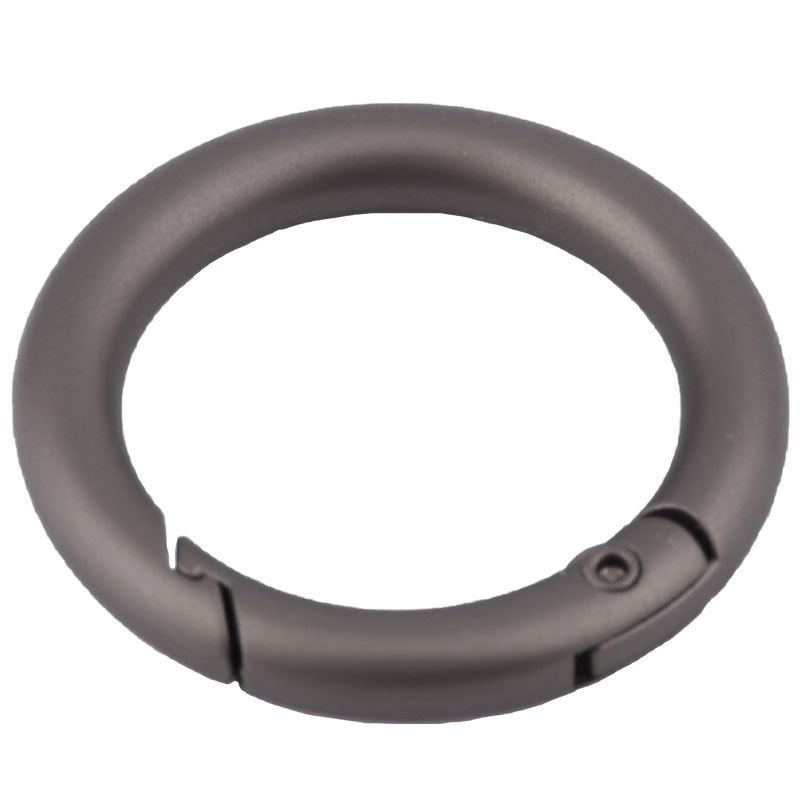 Accesorios de bolsa de oro 35mmK creativo anillo abierto hebilla anillo de resorte de metal de 1 pulgada anillo móvil hebilla colgante clave