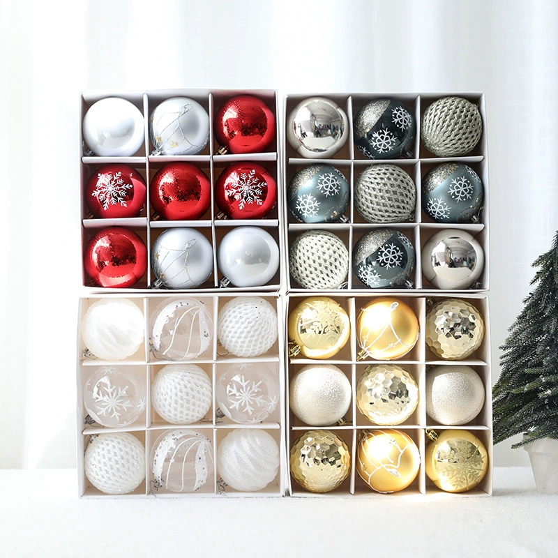 Painted gift box, pendant, Christmas atmospheric decorations, 8cm