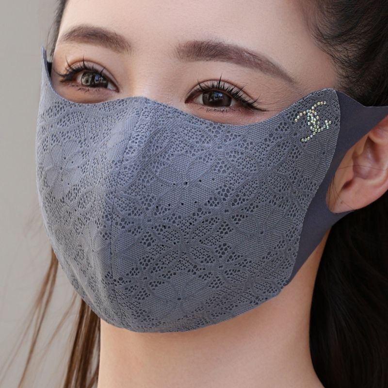 秋冬季优雅蕾丝保暖口罩女高颜值防风防寒加厚防尘显脸小遮脸面罩|undefined