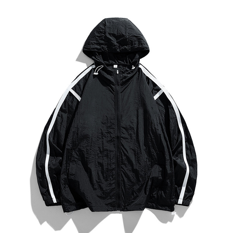 Ropa de protección solar para hombres 2026 verano nuevo anti-UV upf50 + seda de hielo delgada ropa de protección solar transpirable de gran tamaño