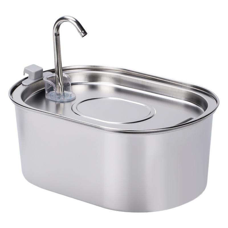 New Amazon Explosions 3.2L Runway Stainless Steel Faucet Pet Water Dispenser Ultra Silent Cat Water Dispenser