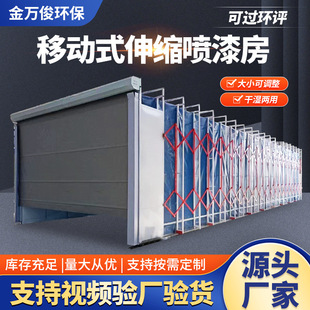 Large Automatic Foldableing Drying Dust-Free Sanding Room Electric Track Telescopic Spray Room Mobile Telescopic Spray Room