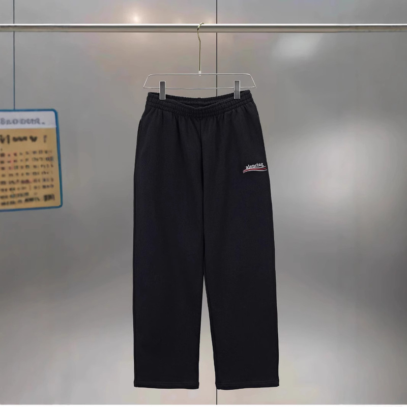 Correct Version Paris BL Home Classic Coke Embroidered Straight All-match Casual Trousers Loosen Type Unisex