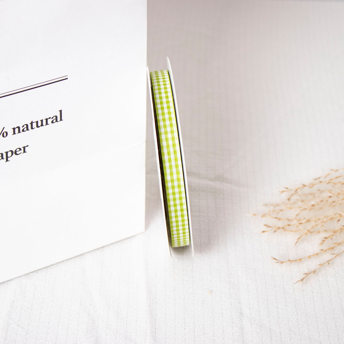 Doble cara cuadrícula cinta horneado embalaje cinta DIY adornos de cabello hechos a mano flores correa ramo correa material de decoración