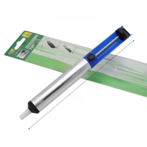 Creative Special Semi-Aluminum Solder Sucker / Gold and Black Full-Aluminum Solder Sucker Electric Iron Welding Manual Desoldering Gun