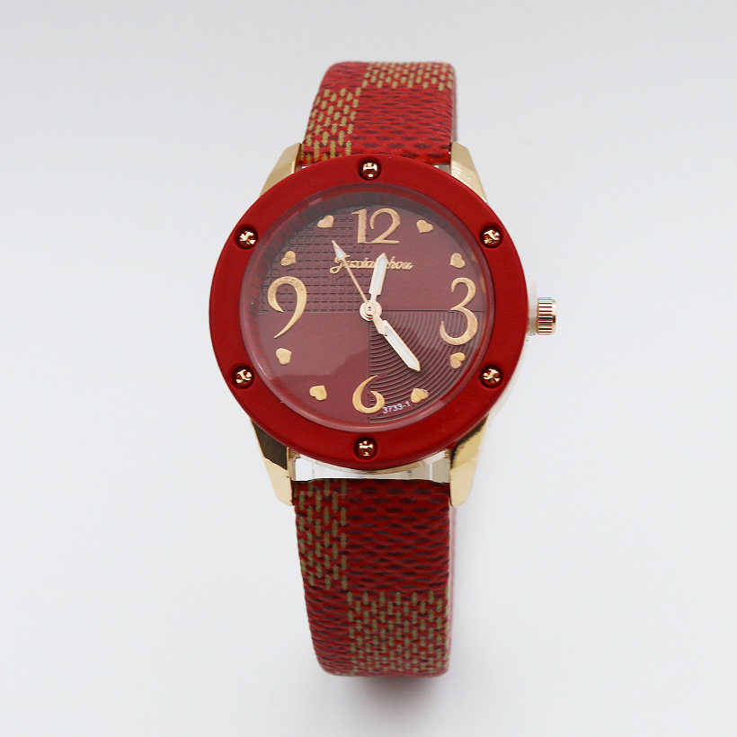 48g Weight Tempered Glass Mirror Material Pu Strap Material Watch Classification Pointer Display Type Buckle Buckle Style Round Dial Shape Holiday, Daily Occasion Quartz Movement Heart Shape, Solid Color Pattern Women's Gender Casual Style Casual Heart Shape Solid Color Buckle Quartz Women's Watches 5