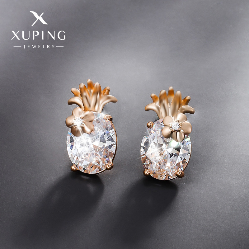 Pendientes elegantes de alto grado de luz de lujo nicho pendientes de circonio con incrustaciones de lujo para las mujeres