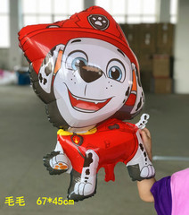 鋁膜光膜男孩汪汪隊狗狗巡邏隊毛毛 天天 乖乖虎小力升空飄空氣球